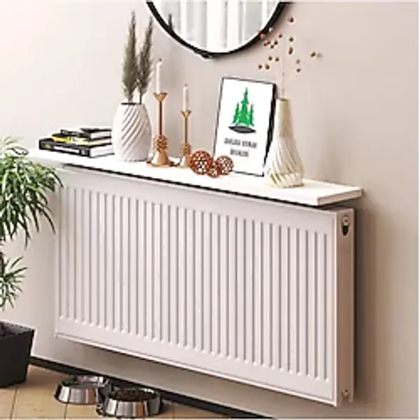 Ankara Orman Ürünleri Mdf Beyaz Petek Üstü Duvara Monte Uçan Raf Dresuar 80cmx18cm