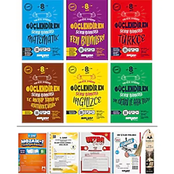 Ankara Yayıncılık 2027 Lgs Ankara Yayınları 8. Sınıf Tam Set Soru Bankaları 6 Kitap + 4 Türkiye Geneli Deneme + Kitap Ayracı Hediyeli