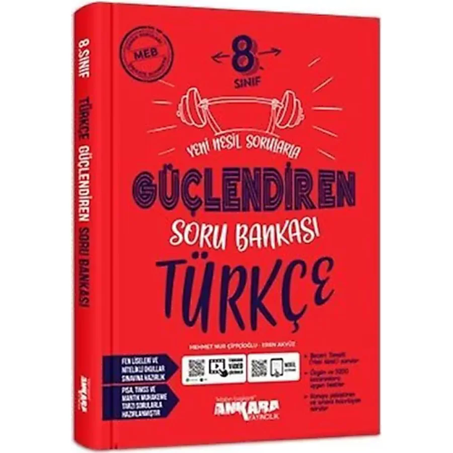 Ankara Yayıncılık 8. Sınıf Türkçe Güçlendiren Soru Bankası