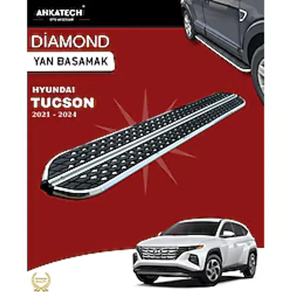 ANKATECH Hyundai Tucson 4 Diamond Krom Yan Basamak 173 Cm 2021-2024