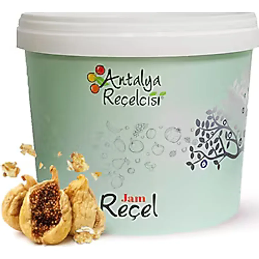 Antalya Reçelcisi Cevizli Kuru İncir Reçeli 5 kg