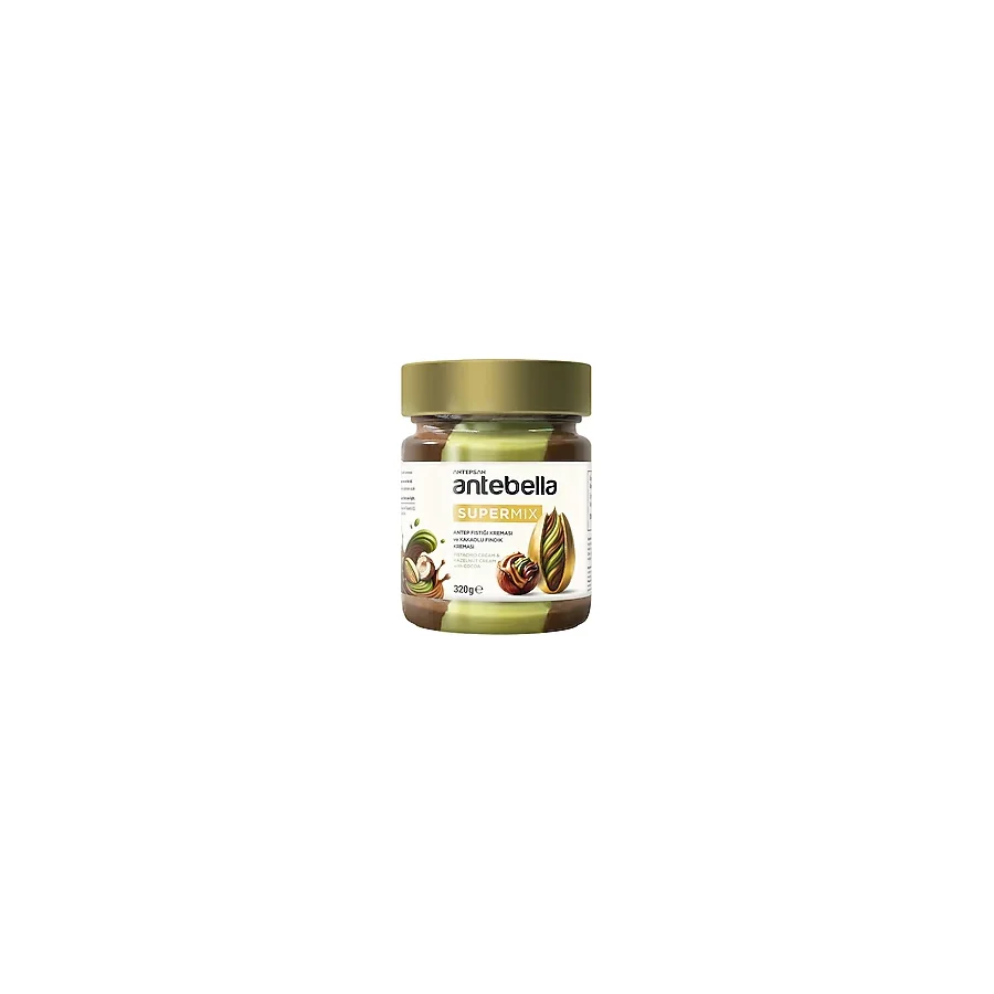 Antebella Süper Mix Fıstık Kreması ve Kakaolu Fındık Kreması 320 gr