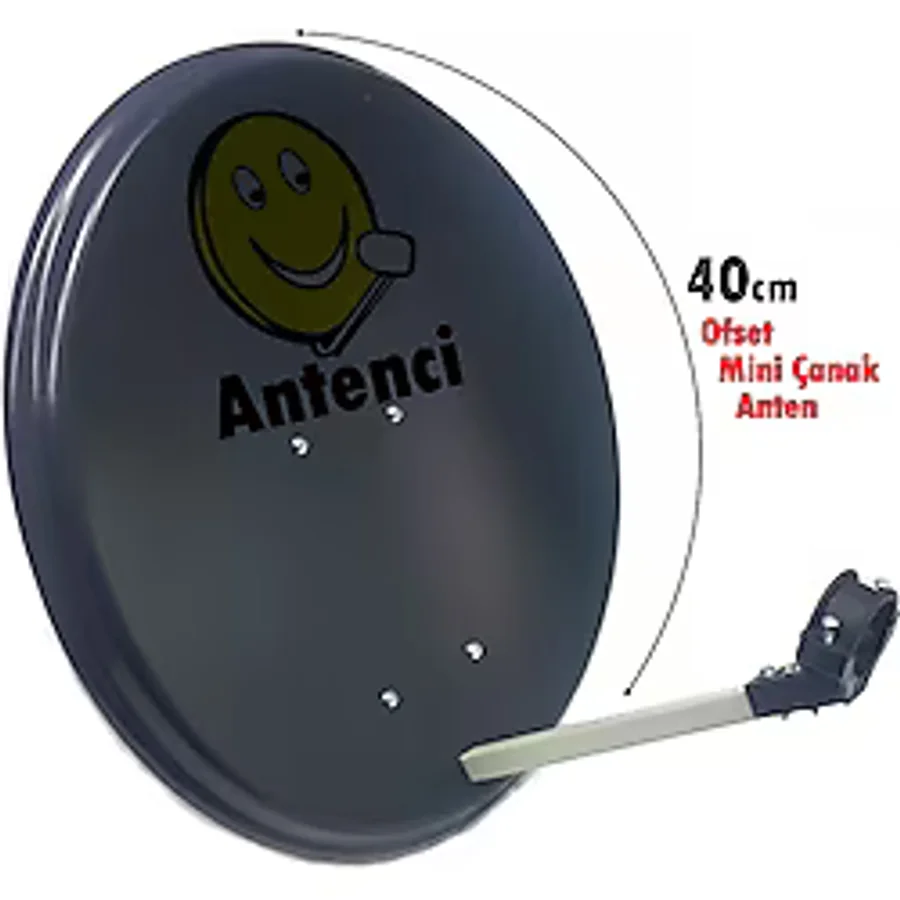 Antenci 40cm mini Çanak Anten Karavan Anteni