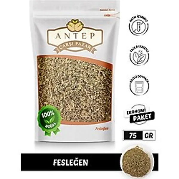 Antep Çarşı Pazar Kuru Fesleğen 75 Gr.