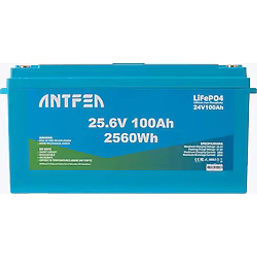 Antfea 25.6 V 100 Ah LiFePO4 Lityum Akıllı Solar Akü