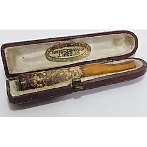 Antika Kehribar Sigara Ağızlığı 7,5Cm 6,9 Gram 022