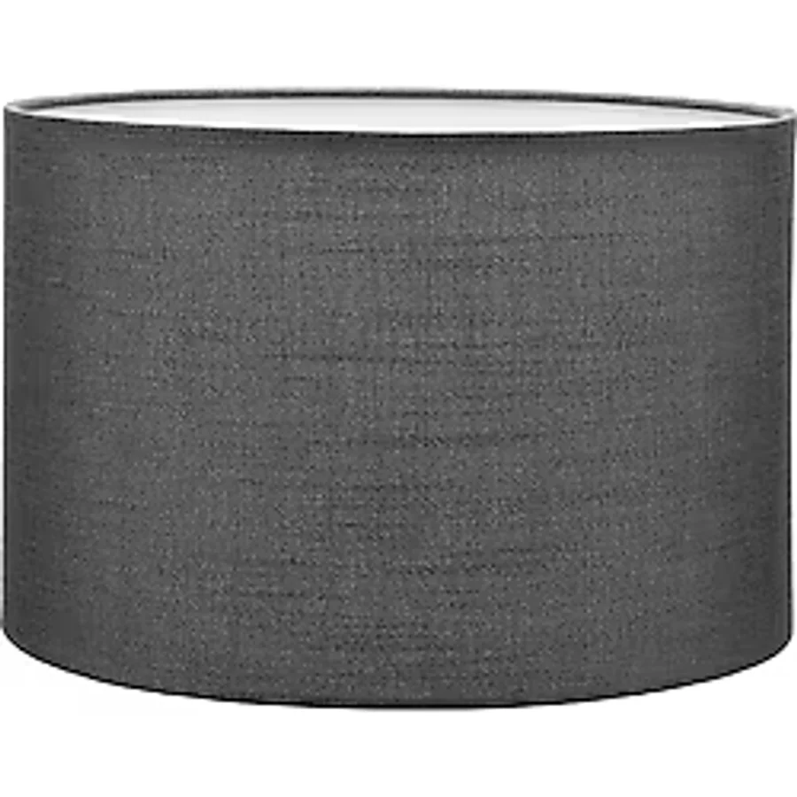 Antrasit Lambader Başlığı Kumaş Çap 30 Cm Silindir Lb807