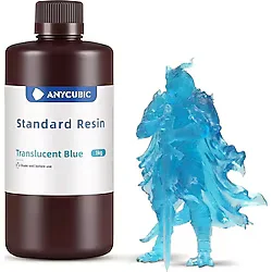 Anycubic Standart Yarı Saydam Mavi Reçine 1kg Sla - Teknoartshop