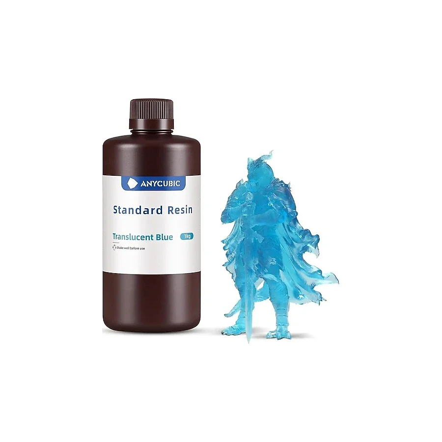 Anycubic Standart Yarı Saydam Mavi Reçine 1kg Sla - Teknoartshop