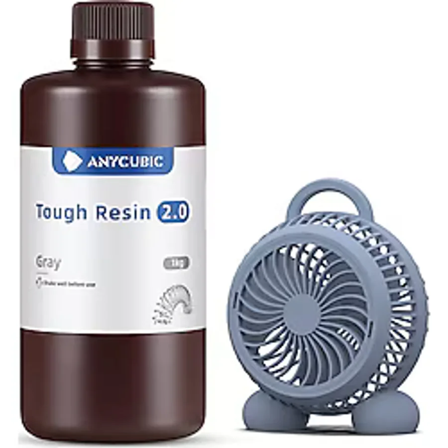 Anycubic Uv Tough(Sert Esnek) Reçine 2.0 1kg Gri - 1 adet