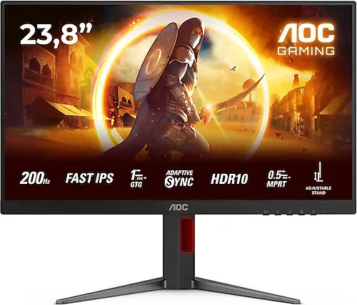 AOC 24G4HA 23.8" 0.5 ms Full HD Pivot IPS 200 Hz Oyuncu Monitörü