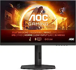AOC 24G4X 23.8" 0.5 ms Full HD Pivot IPS 180 Hz Oyuncu Monitörü