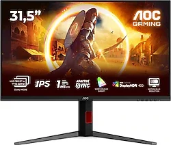 AOC U32G4U 31.5" 0.5 ms 4K 160 Hz - Full HD 320 Hz Pivot IPS Oyuncu Monitörü