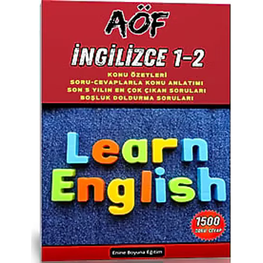 Aöf İngilizce 1 - 2 Yardımcı Kitap