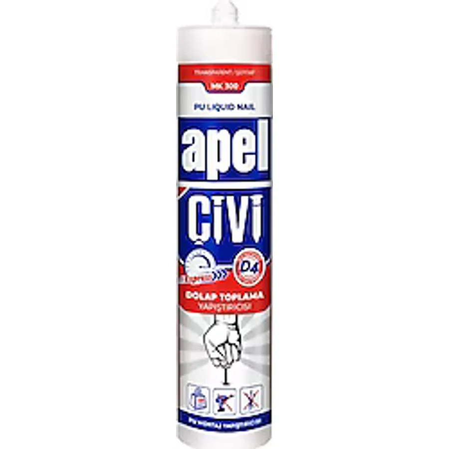Apel MK300 390 gr Şeffaf Poliüretan Sıvı Çivi