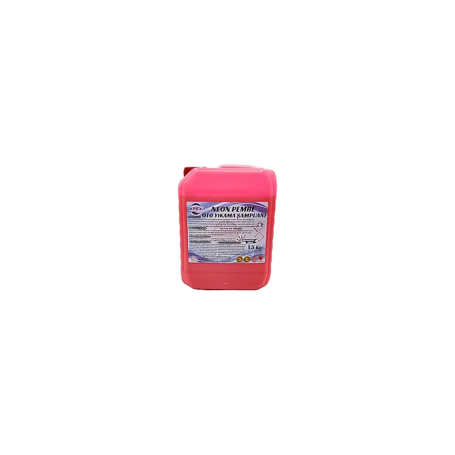 Apex Pembe Renkli Oto Yıkama Köpüğü, 5 Kg Konsantre Renkli Şampuan, Pembe Köpük Oto Yıkama Süngeri Hediye