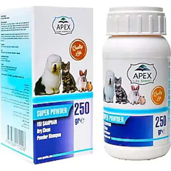 Apex Super Powder 250 gr Kedi Köpek Toz Şampuanı