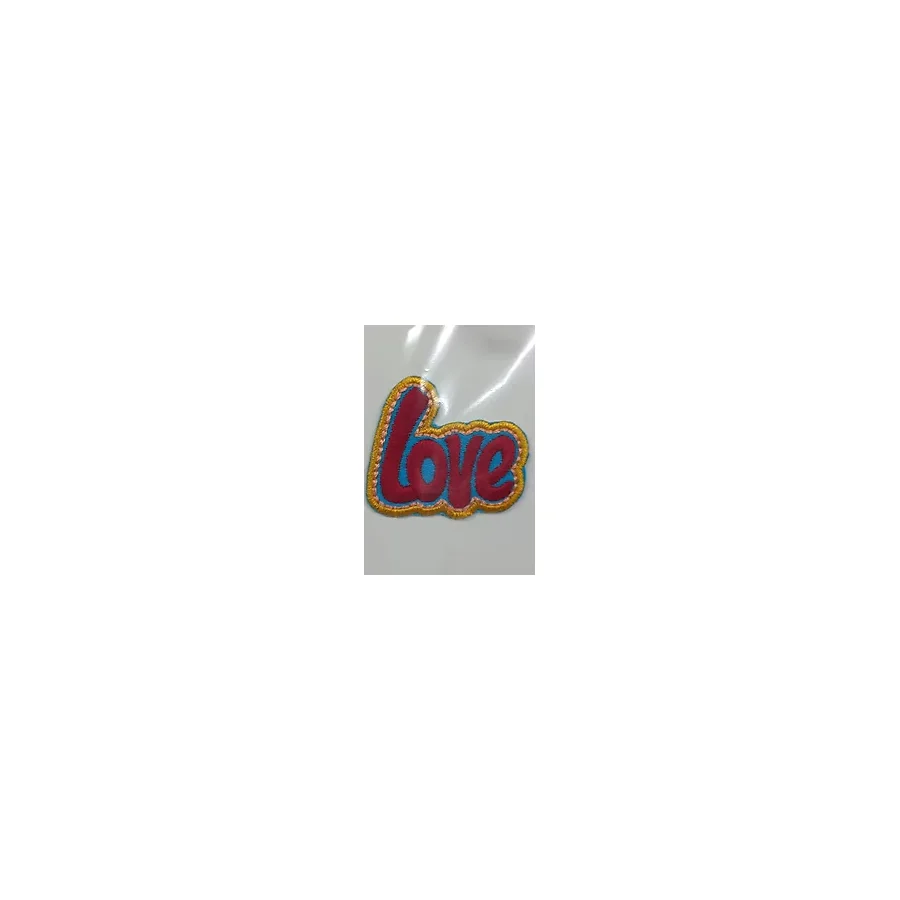 Aplike Ütü İle Yapışan Love Arma 4x2 Cm