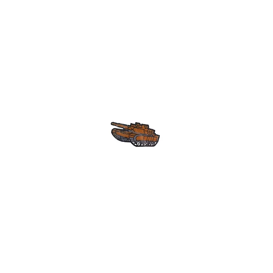 Aplike Ütü İle Yapışan Tank Turuncu Arma 4x3 Cm