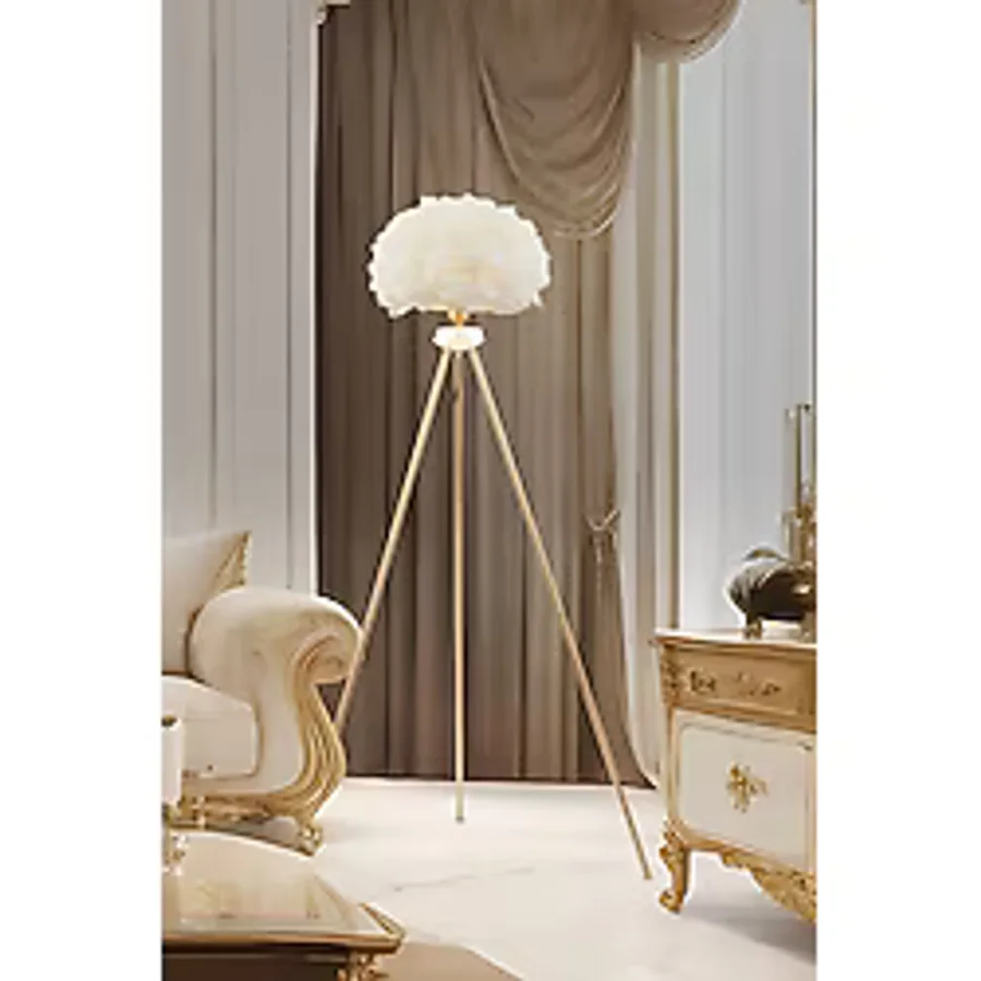 Apliqa Belenay Gold Lambader Modern Oturma Odası, Yatak Odası, Salon Lambader
