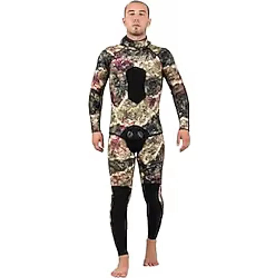 Apnea Apnea 5mm Evolution Dalış Elbisesi Erkek, Kamuflaj, XL