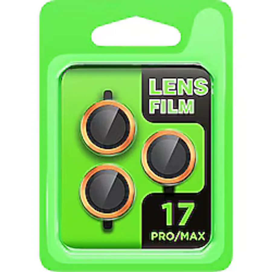 Apple iPhone 17 Pro Raze Metal Kamera Lens - Turuncu