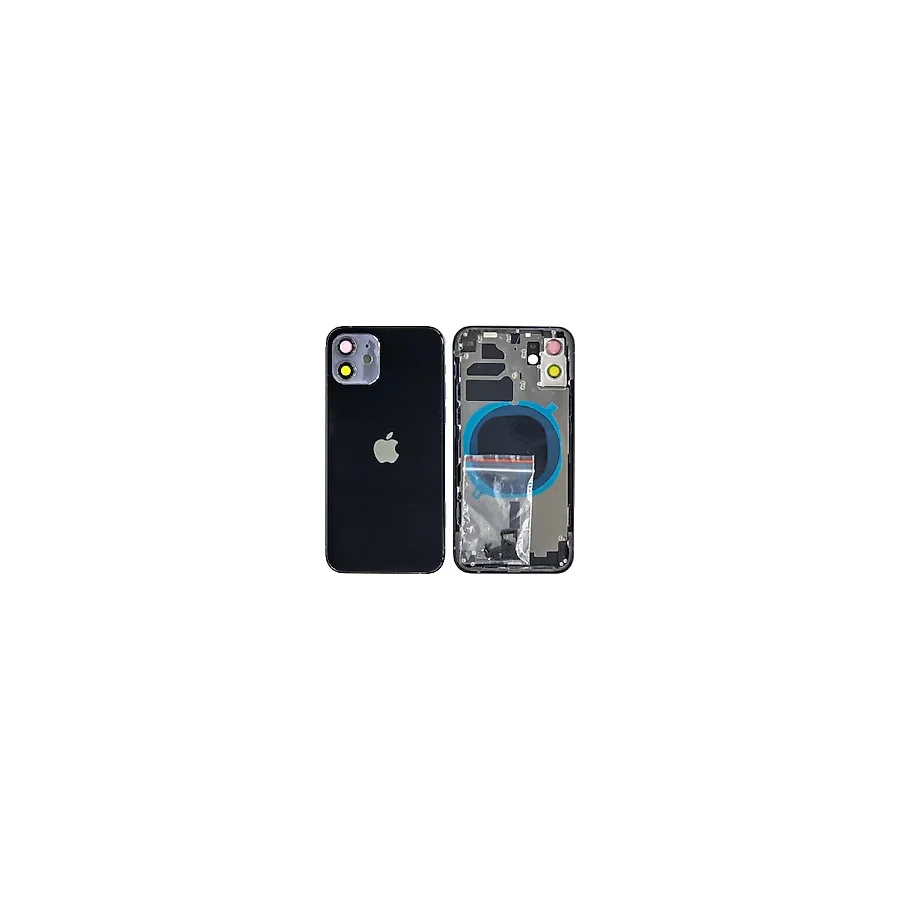 Apple Uyumlu iPhone 12 Boş Kasa Siyah