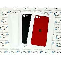 Apple Uyumlu iPhone Se 2020 Arka Pil Batarya Kapağı (Cam) beyaz