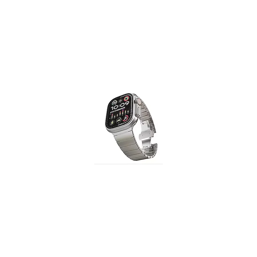 Apple Watch 11-10 46mm 6 7 8 Se Ultra Uyumlu 42 44 45 49mm Titanyum Çelik Paslanmaz Kordon