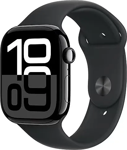 Apple Watch Series 10 GPS + Cellular 46mm Simsiyah Alüminyum Kasa ve Siyah Spor Kordon Akıllı Saat