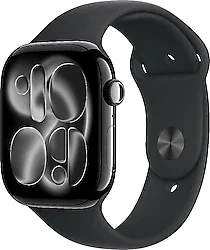 Apple Watch Series 11 GPS 46mm Simsiyah Alüminyum Kasa ve Siyah Spor Kordon Akıllı Saat