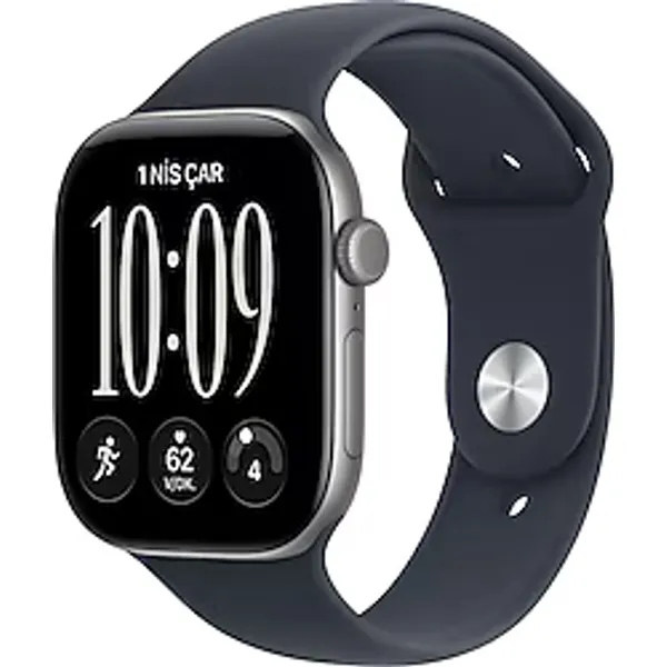 Apple Watch Series 12 GPS 46mm Uzay Grisi Alüminyum Kasa ve Lacivert Spor Kordon Akıllı Saat