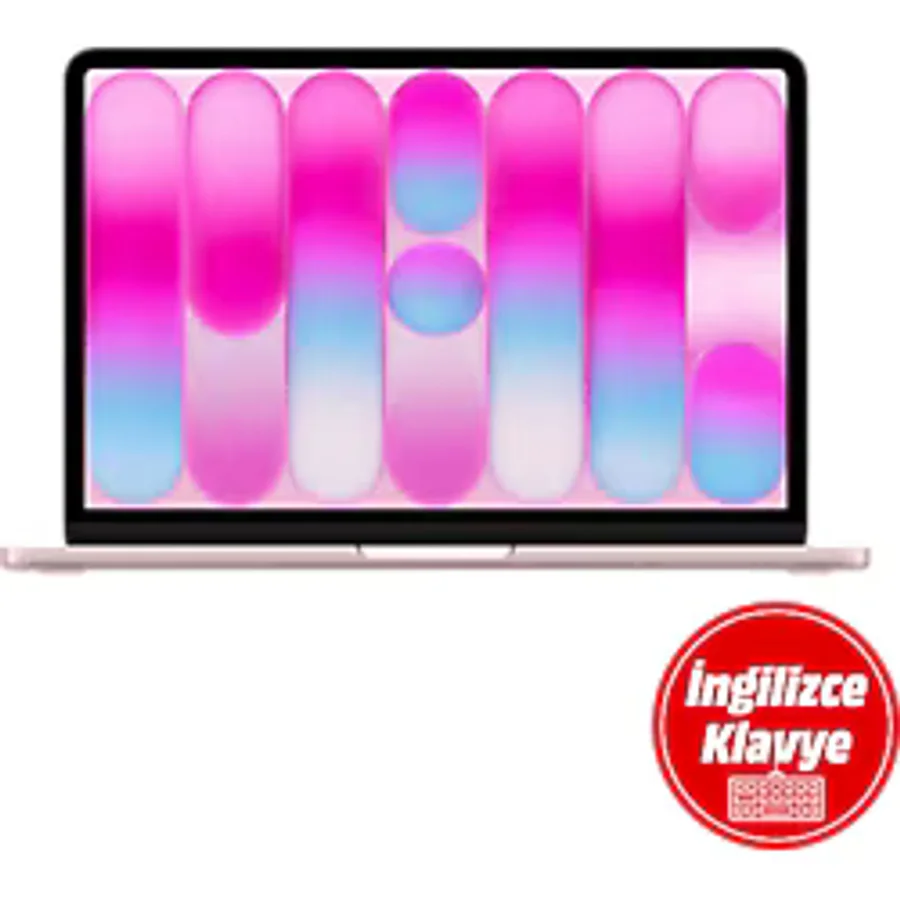 Apple Z1Tu00059 MacBook Neo İngilizce Klavye A18 Pro İşlemci 8GB RAM 256Gb SSD 13" Eng Blush