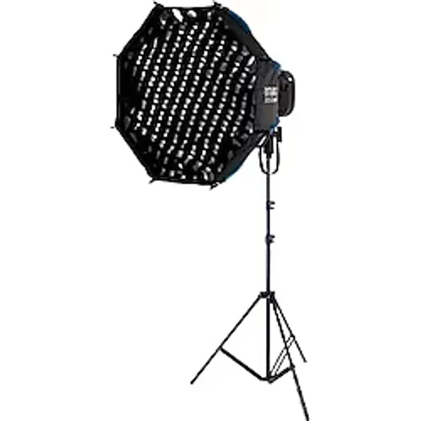 Aputure Amaran Halo 100x Tekli LED Işık Kiti, Bluetooth Bağlantılı, Octa Dome 60 Softbox ve LiteBase 200S Işık Ayağı Dahil, 13.4x12.0x5.8 cm