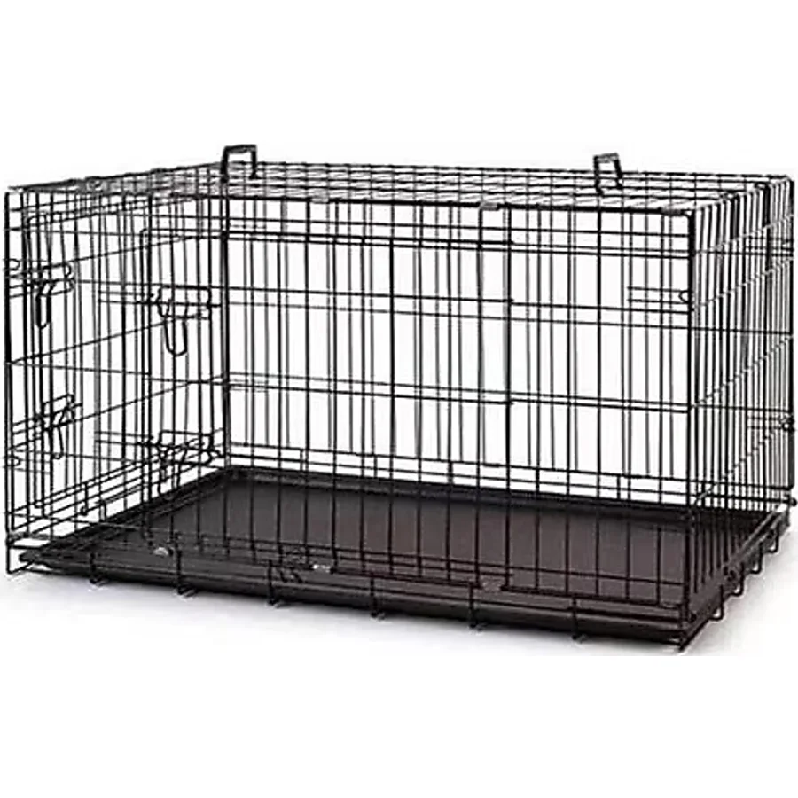 Aqua Boutique Metal Kedi ve Köpek Kafesi Siyah 77x47x55 Cm