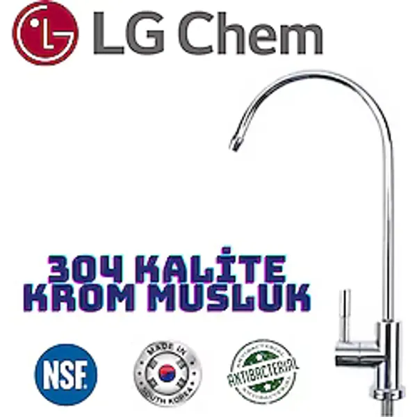 Aqua Deustche Aqua Deutsche Krom Avrupa Tipi Lüx Su Aritma Cihazi Musluğu Gri
