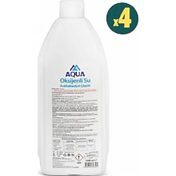 Aqua Oksijenli Su 1000 Ml - 4 Adet