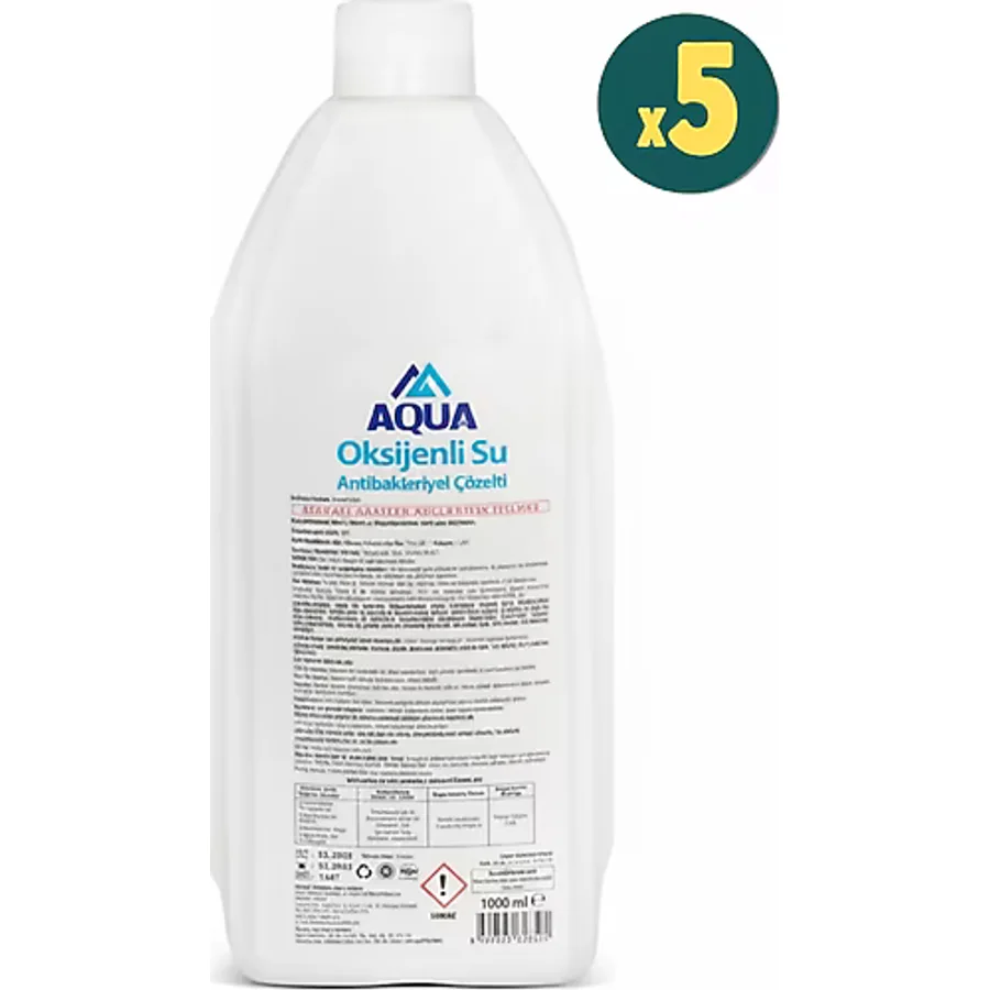 Aqua Oksijenli Su 1000 Ml 5 Adet