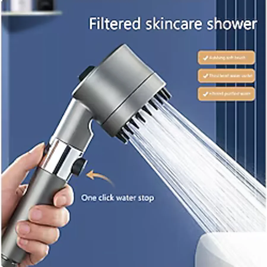 Aqua Quality Yeni Nesil Arıtmalı Filtreli ve Çok Fonksiyonlu Duş Başlığı