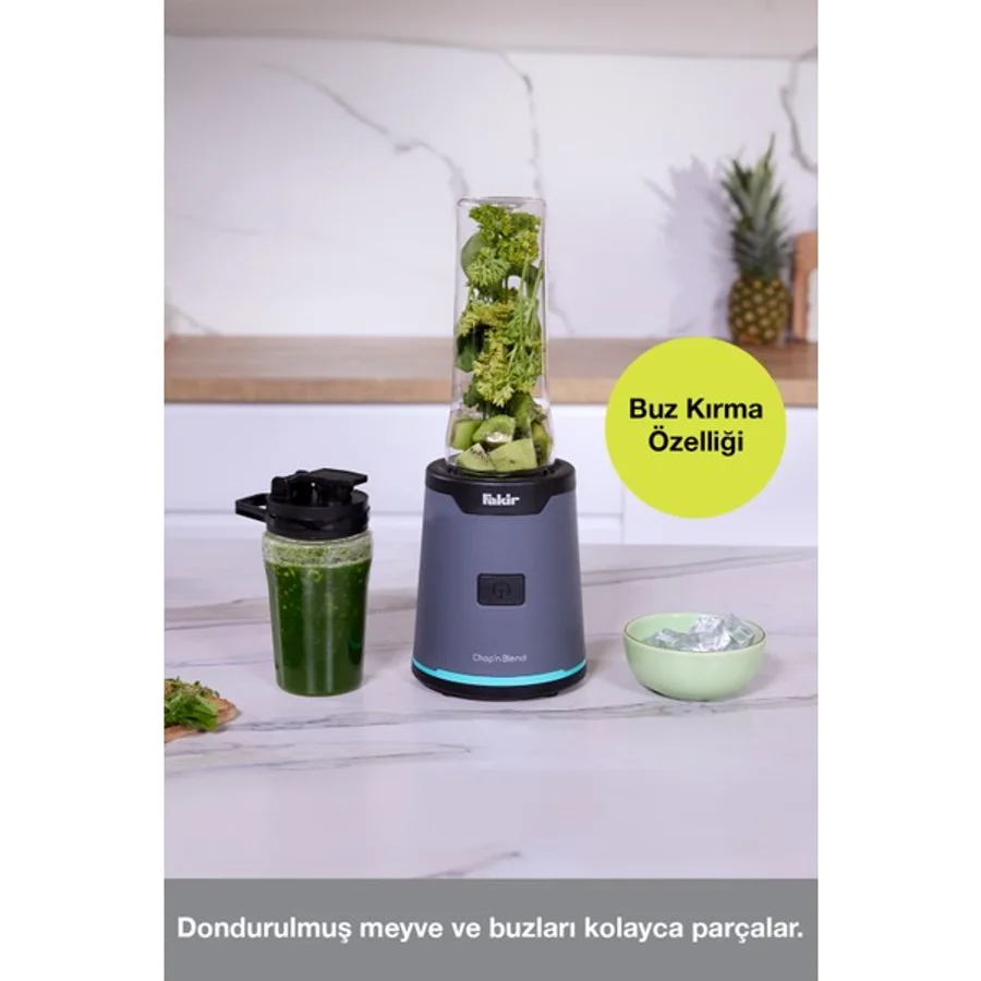 Aqua Siyah Smoothie Blender, Pratik ve Şık Mutfak Aleti - Ahşap