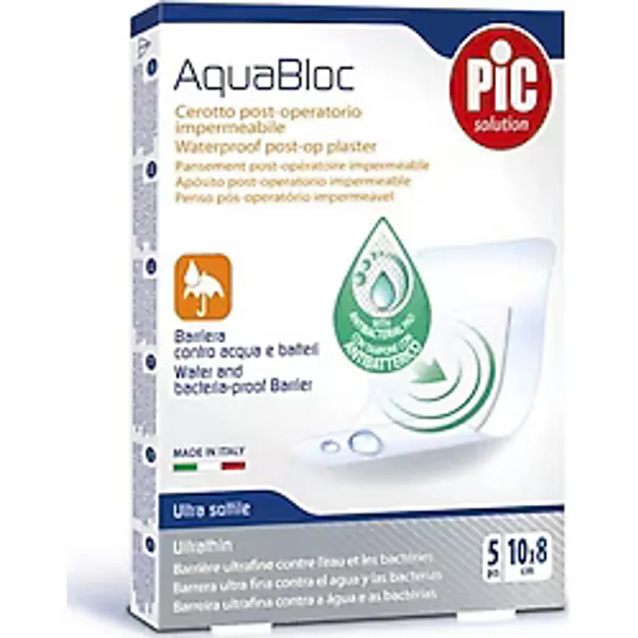 Aquabloc Steril Film Pedli Yara Örtüsü 10cmx8cm 5'li Su Geçirmez