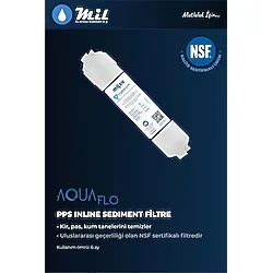 AquaFlo Kapalı Kasa Cihazlar İçin 1. Aşama 12" Pps Ön Filtre
