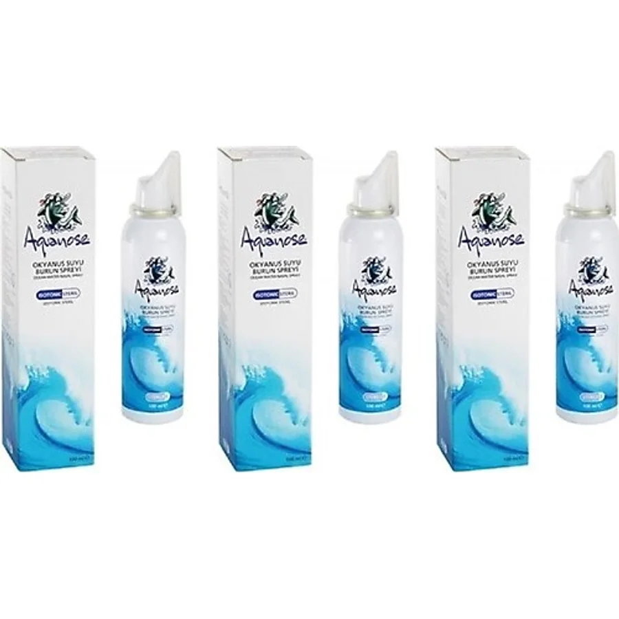 Aquanose Okyanus Suyu 100 ml 3'lü Burun Spreyi