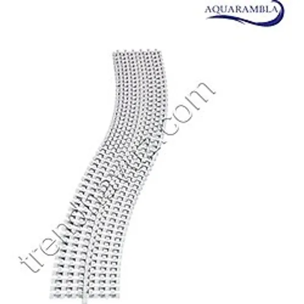 Aquarambla Eko Dalga Desen Tek Geçme 25cm Havuz Izgarası (h=2cm)
