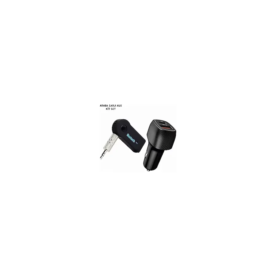 Araç İçi Bluetooth Müzik Kiti + Type-C PD Araç Şarjı Seti