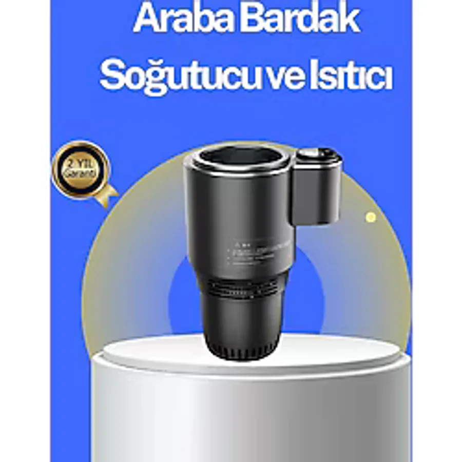 Araç Içi Isıtıcı Soğutucu Bardaklık 60°c Isıtma 4°c Soğutma