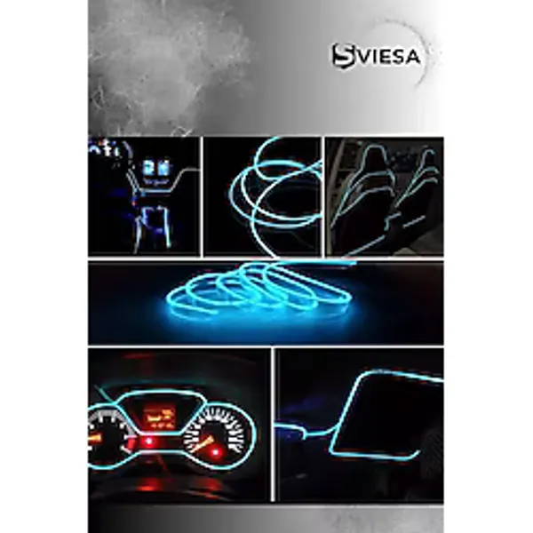Araç Içi Torpido Ledi Şerit Led Ip Led Neon Buz Mavi (Ice Blue) 2 Metre