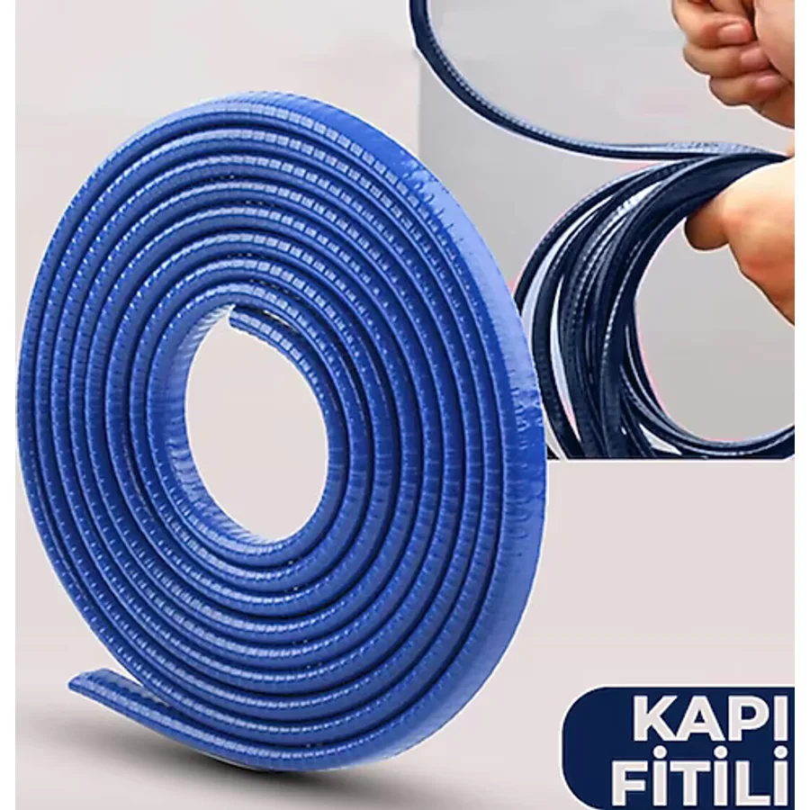 Araç Kapı Koruma Fitili Çarpma Çizilme Önleyici Fitil Mavi 5 Mtre