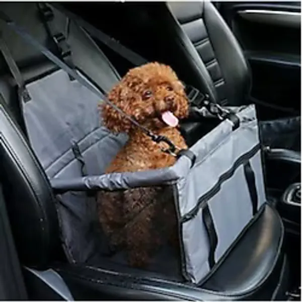 Araç Seyahat Kedi Köpek Evci Hayvan Taşıma Koltuğu Askılı Çanta Araba Yatağı