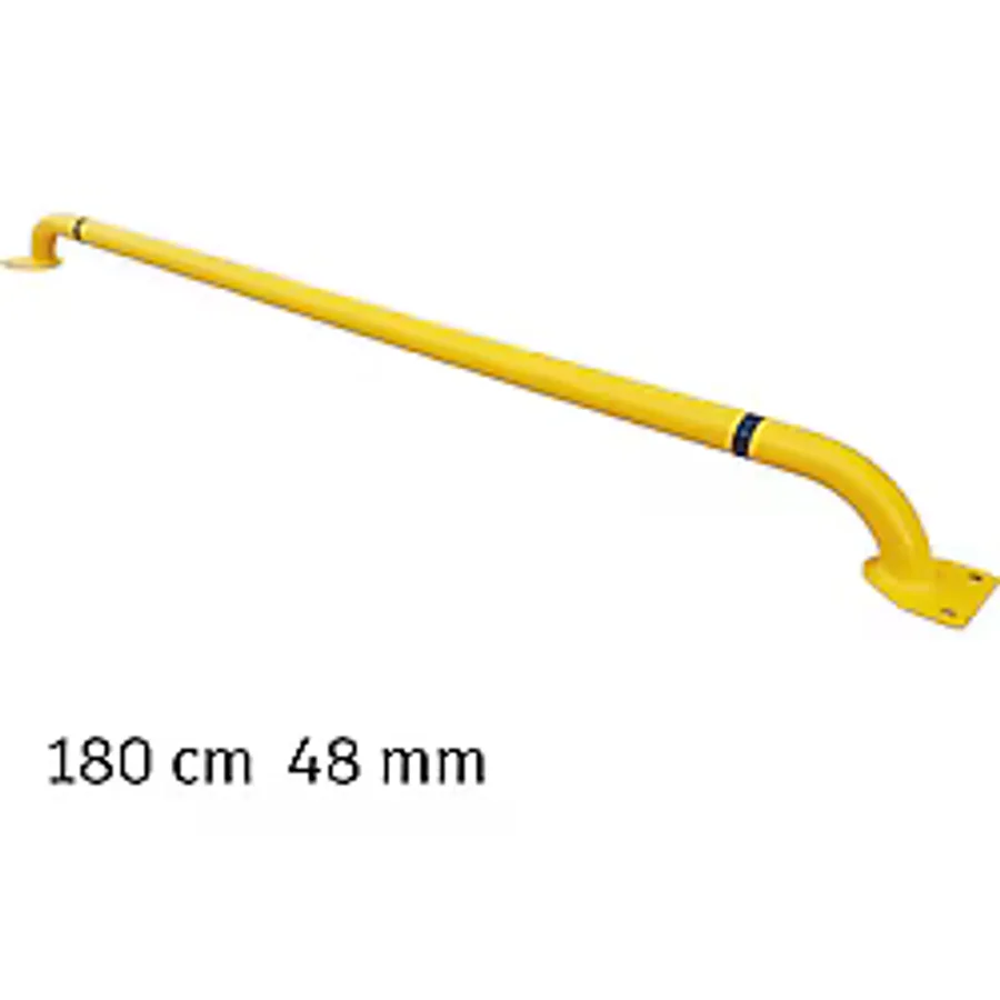 Araç Stoper İmalatı Otopark Araç Stoperi Lastik Sonlandırma Demiri 180 Cm Ø48mm 2Mm Sarı